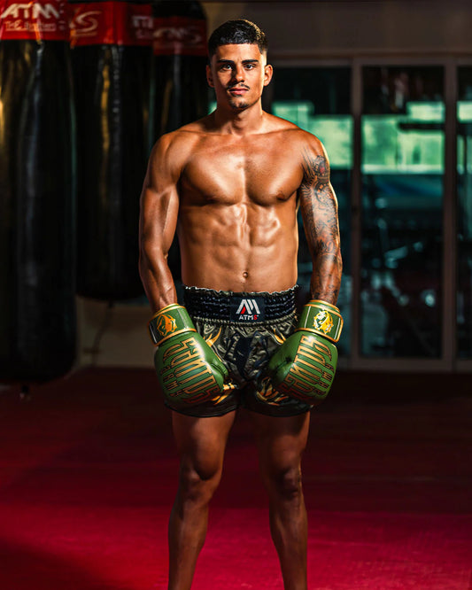 Kit Santos Army Gloves + Shin Guard + Shorts + Handwrap Offer