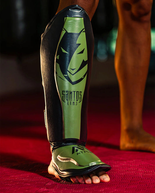Shin Guard Santos Army Green